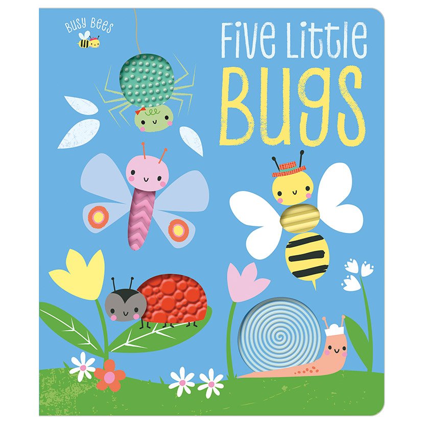 First Spread of Busy Bees Five Little Bugs (9781788436830)