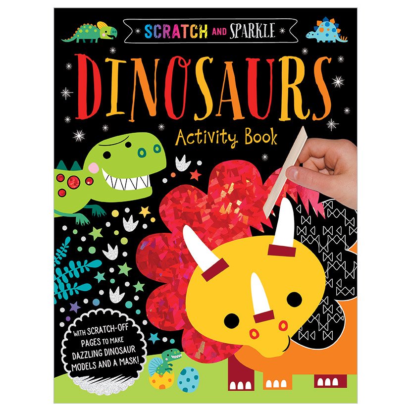 First Spread of Scratch and Sparkle Dinosaurs Activity Book (9781788437158)