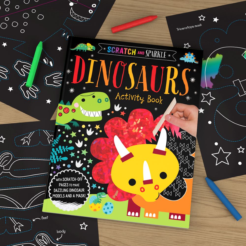 Scratch and Sparkle Dinosaurs Activity Book