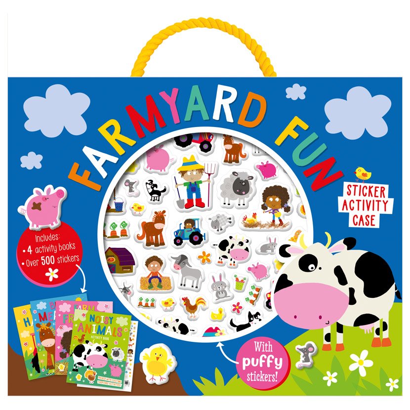 First Spread of Farmyard Fun Sticker Activity Case (9781836424895)