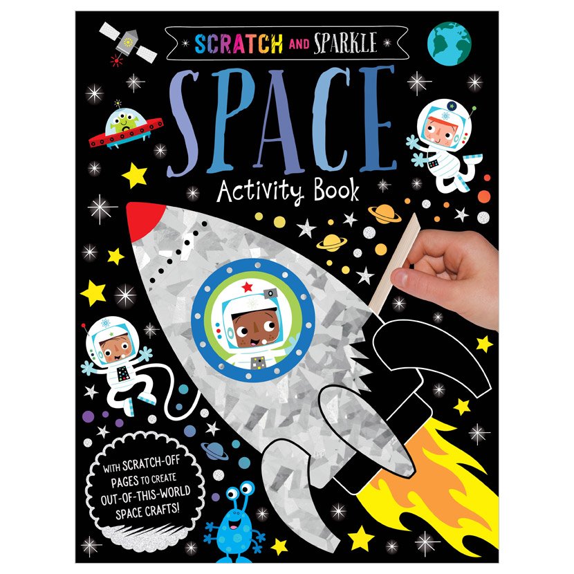 First Spread of Scratch and Sparkle Space Activity Book (9781789477986)