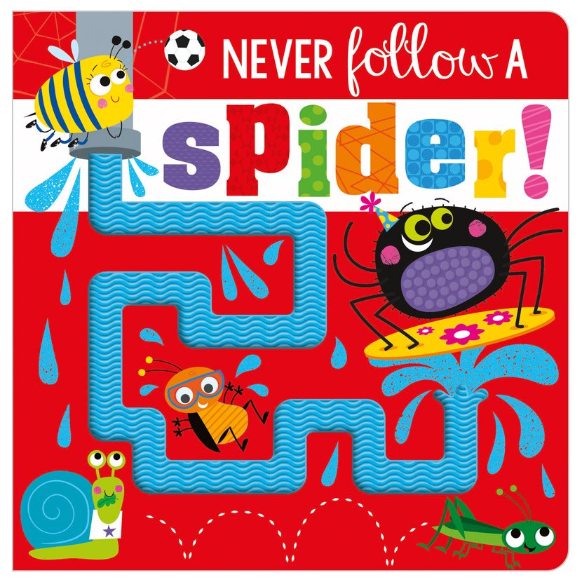 First Spread of Never Follow a Spider! (9781800581357)