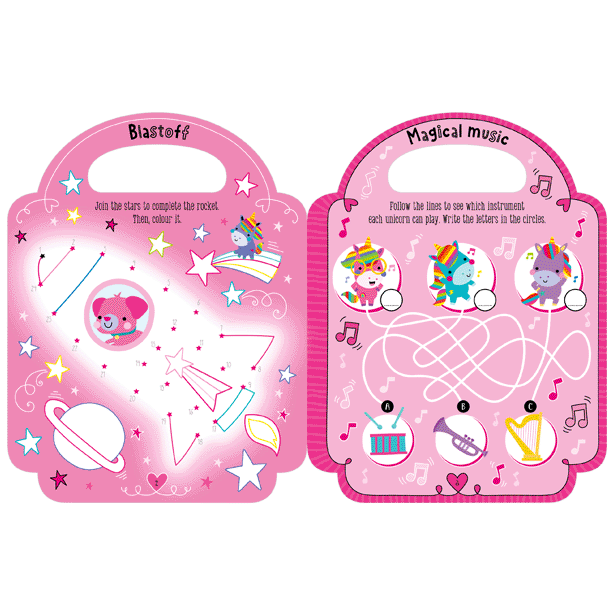 Second spread of My Pretty Pink Activity Book (9781803373164)
