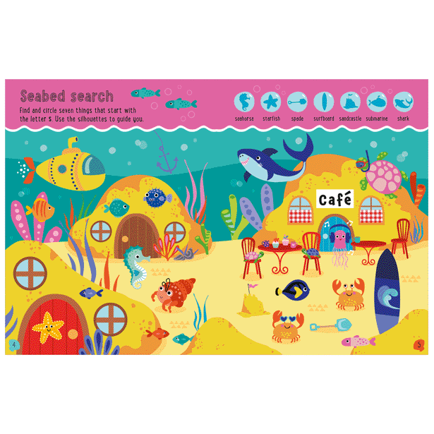 Second spread of Ocean Explorer Activity Book (9781803373096)