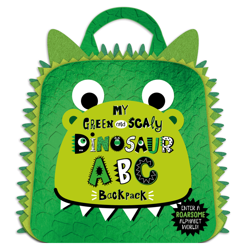 Cover of My Green and Scaly Dinosaur ABC Backpack (9781805447450)