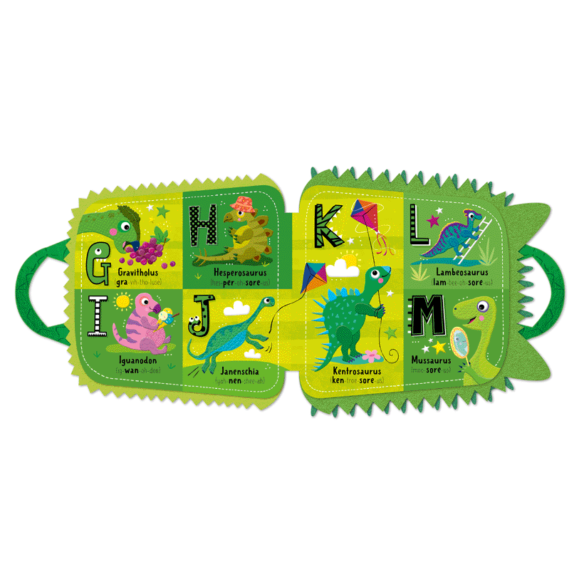 My Green and Scaly Dinosaur ABC Backpack