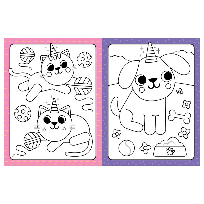 Little Artist Cutiecorns Pets Colouring Book