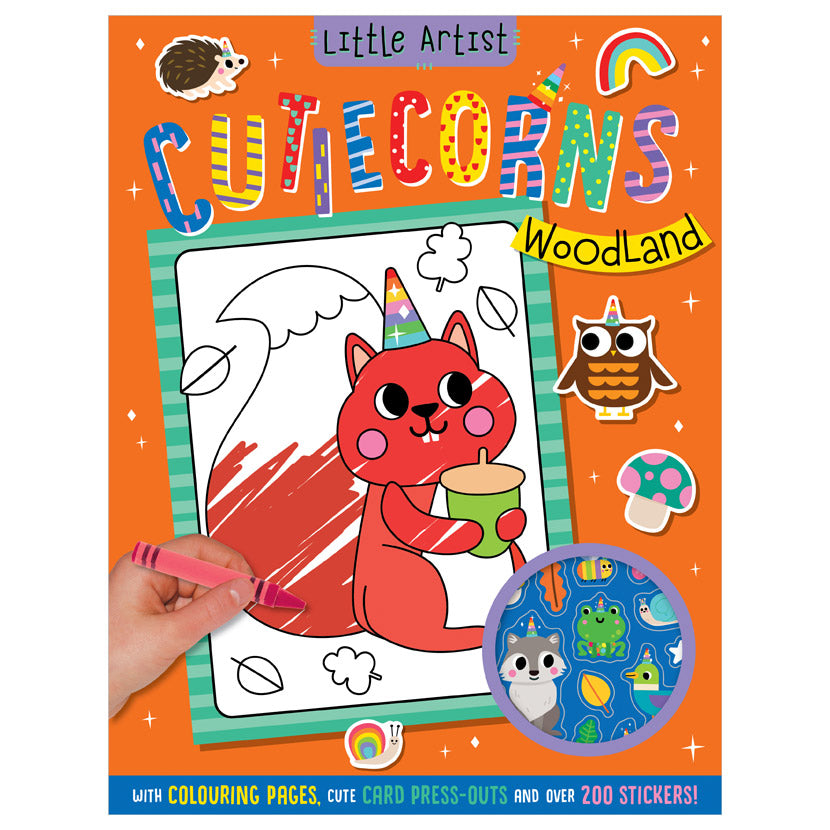 Little Artist Cutiecorns Woodland Colouring Book