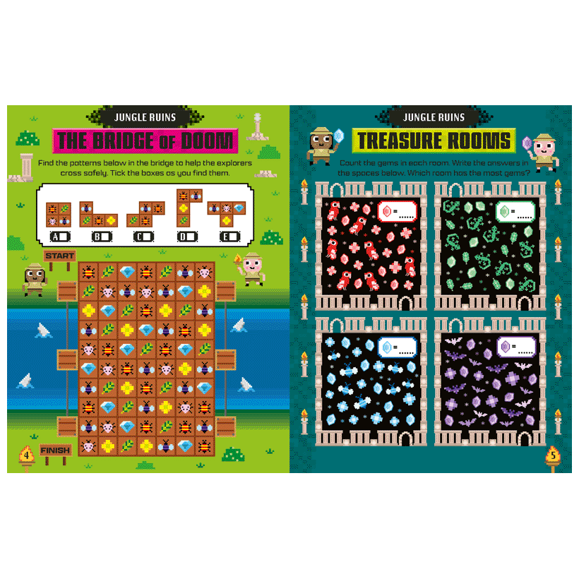 Second spread of Arcade Adventure (9781805442790)