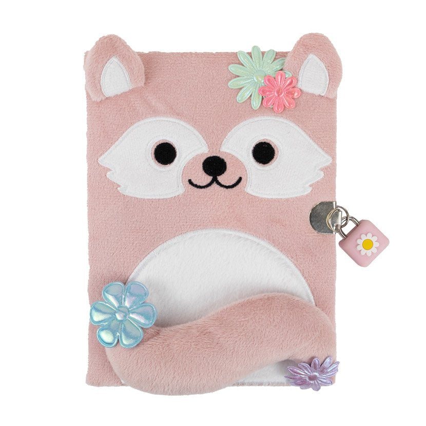 First Spread of Plush Raccoon Diary (9781836424871)