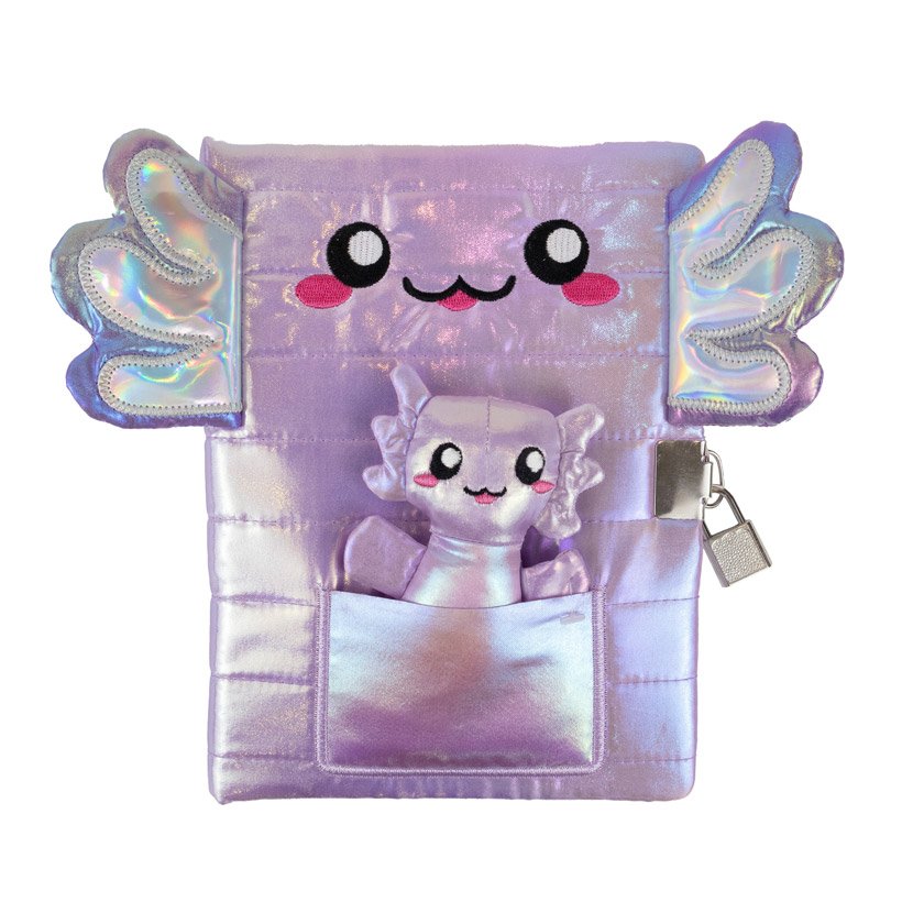 First Spread of Puffy Axolotl Diary (9781836425052)