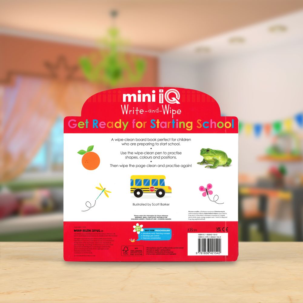 Mini iQ Write-and-Wipe Get Ready for Starting School