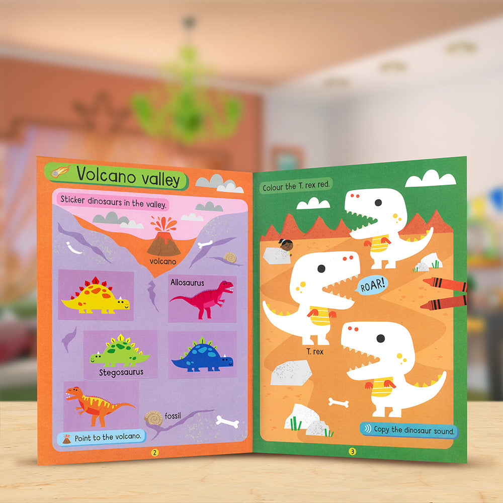 Big Stickers for Toddler Hands: Dinosaurs