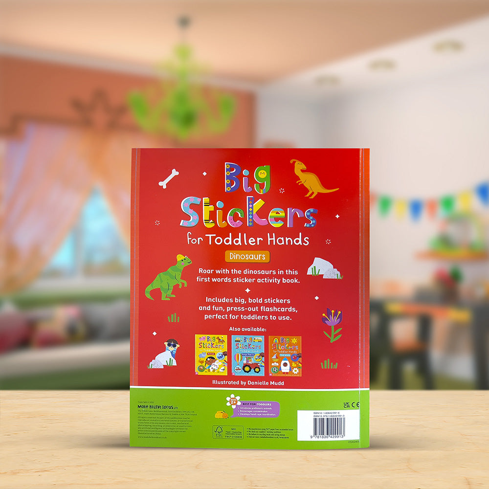 Big Stickers for Toddler Hands: Dinosaurs