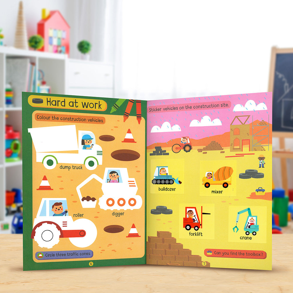 Big Stickers for Toddler Hands: Things That Go
