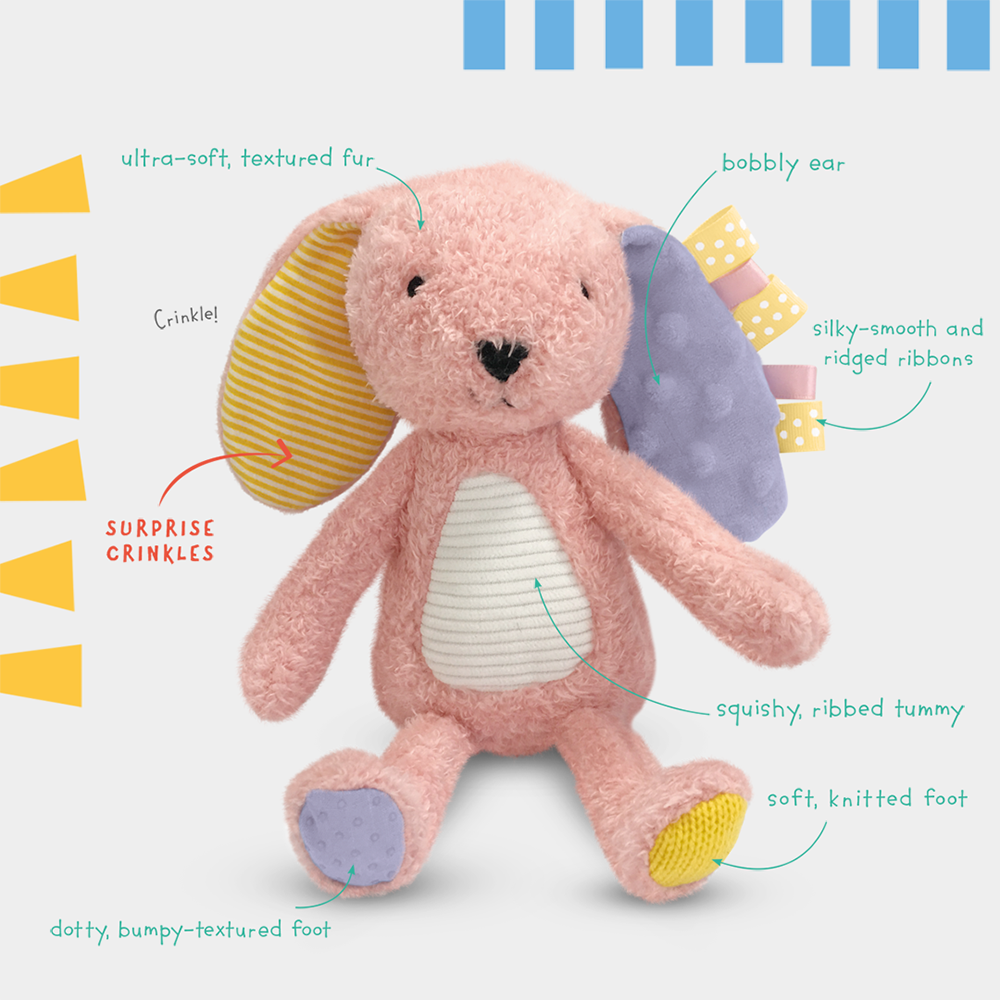 Sensory Snuggables Small Plush Bunny