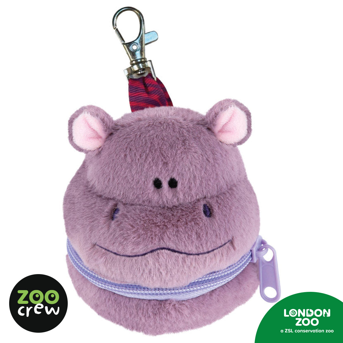 Zippazoo Bag Buddy Pygmy Hippo (5060236484154) by Make Believe Ideas