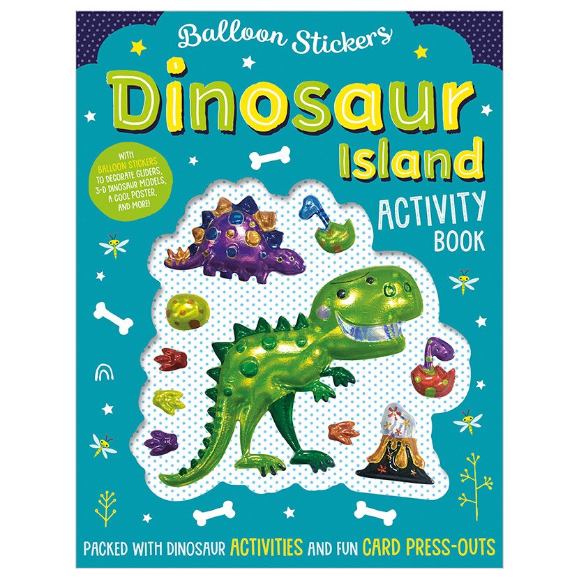 First Spread of Balloon Stickers Dinosaur Island Activity Book (9781788437103)