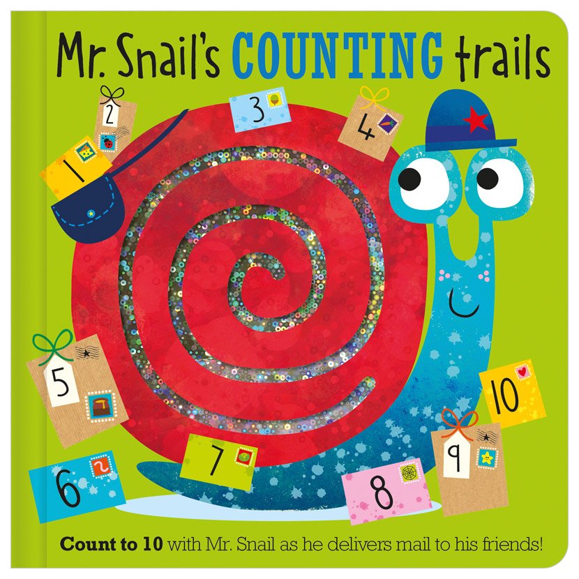 First Spread of Mr Snail's Counting Trails (9781805441359)