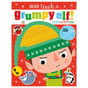 First Spread of Never Touch a Grumpy Elf Sticker Activity Book (9781789477993)