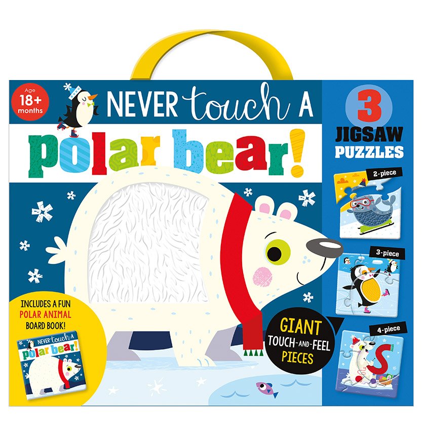 First Spread of Never Touch a Polar Bear Jigsaw (9781800580459)