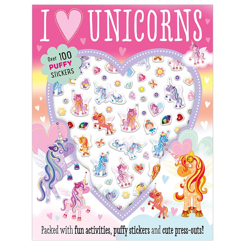 First Spread of I Love Unicorns (9781786928610)