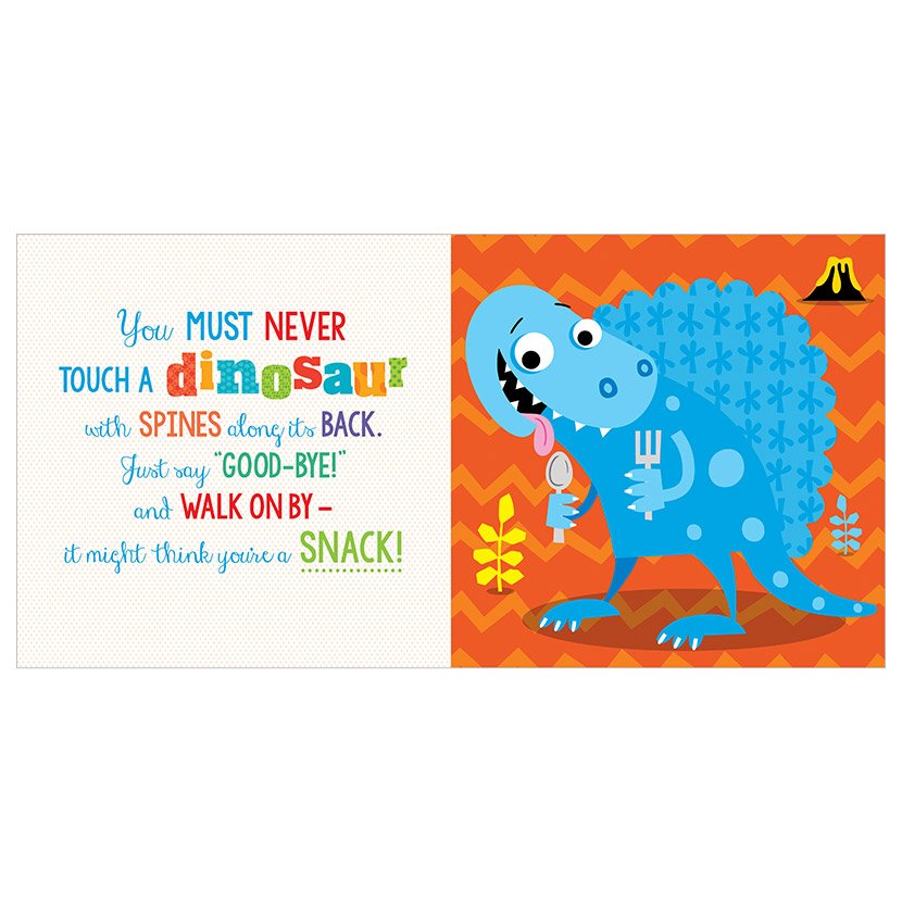 Never Touch a Dinosaur! Book and Plush