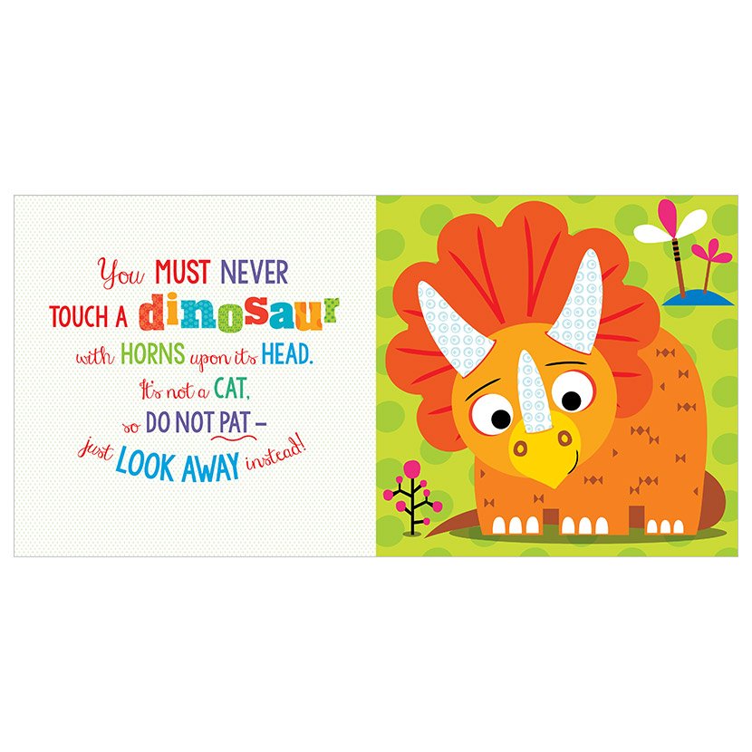 Never Touch a Dinosaur! Book and Plush