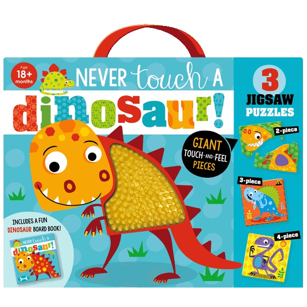 Cover of Never Touch a Dinosaur Jigsaw (9781789474329)