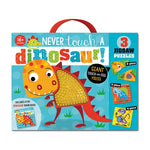 First Spread of Never Touch a Dinosaur Jigsaw (9781789474329)