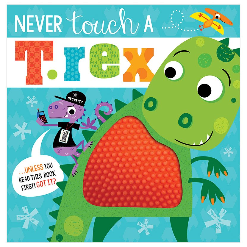 First Spread of Never Touch a T. rex! (9781789474022)
