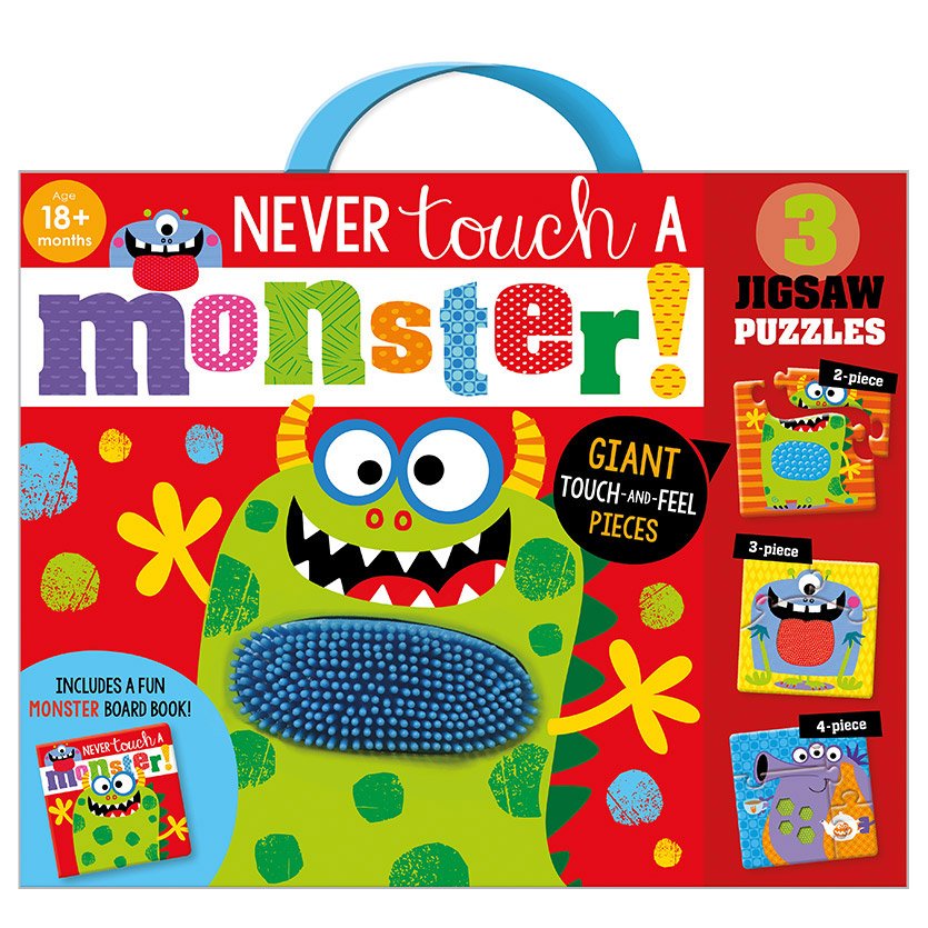 First Spread of Never Touch a Monster! Jigsaw (9781800580558)