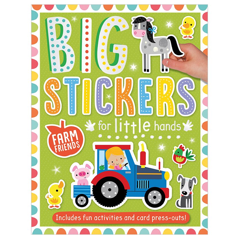 First Spread of Big Stickers for Little Hands Farm Friends (9781788430654)