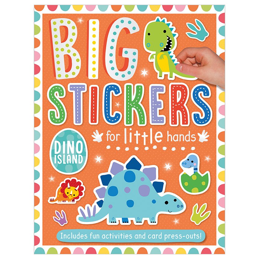 First Spread of Big Stickers for Little Hands Dinosaur Island (9781788430685)