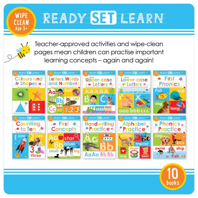 First Spread of Ready Set Learn x 10 set (9781788433792)