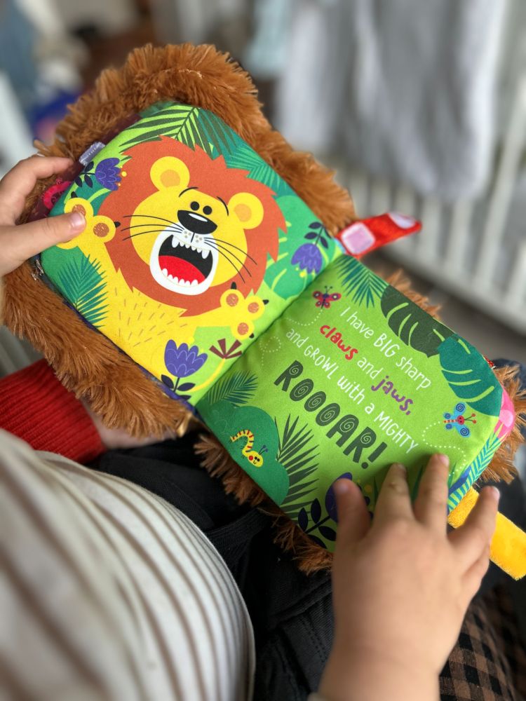 Hand-Puppet Cloth Book Lion