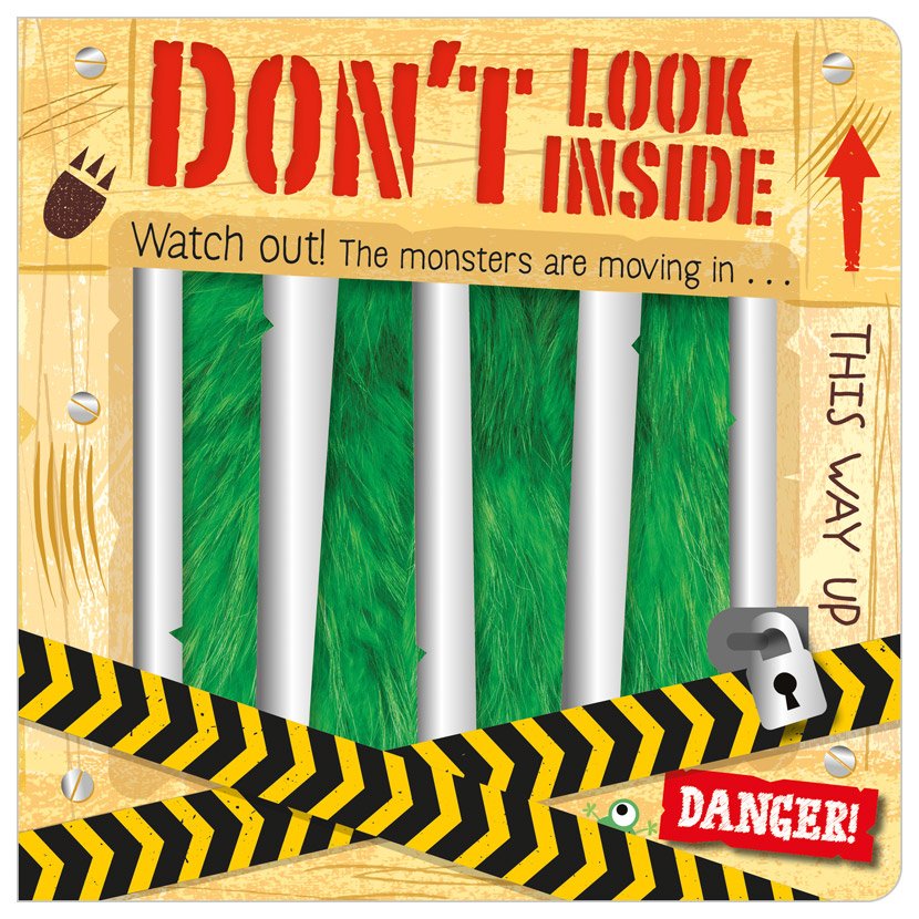 First Spread of Don't Look Inside (the monsters are moving in) (9781789472660)