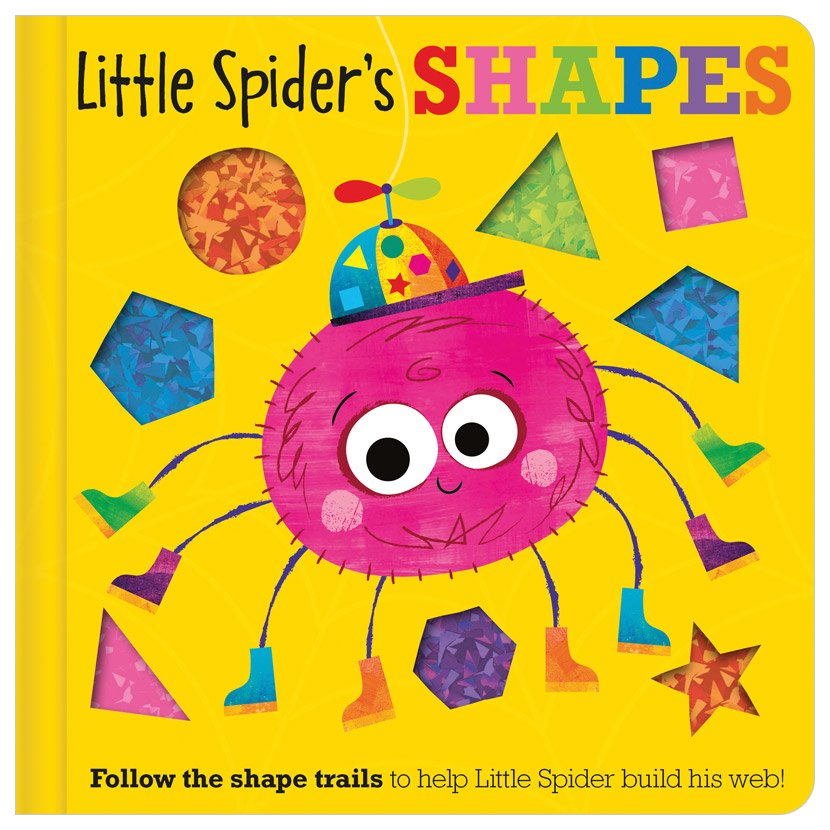 First Spread of Little Spider's Shapes (9781805441410)
