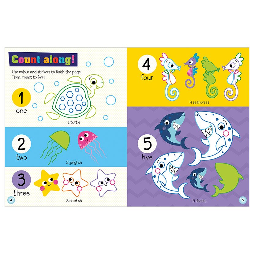 Never Touch a Shark! Sticker Activity Book
