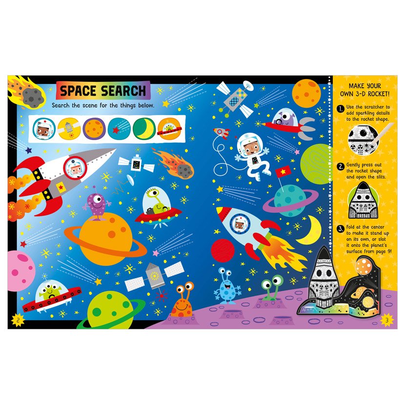 Scratch and Sparkle Space Activity Book
