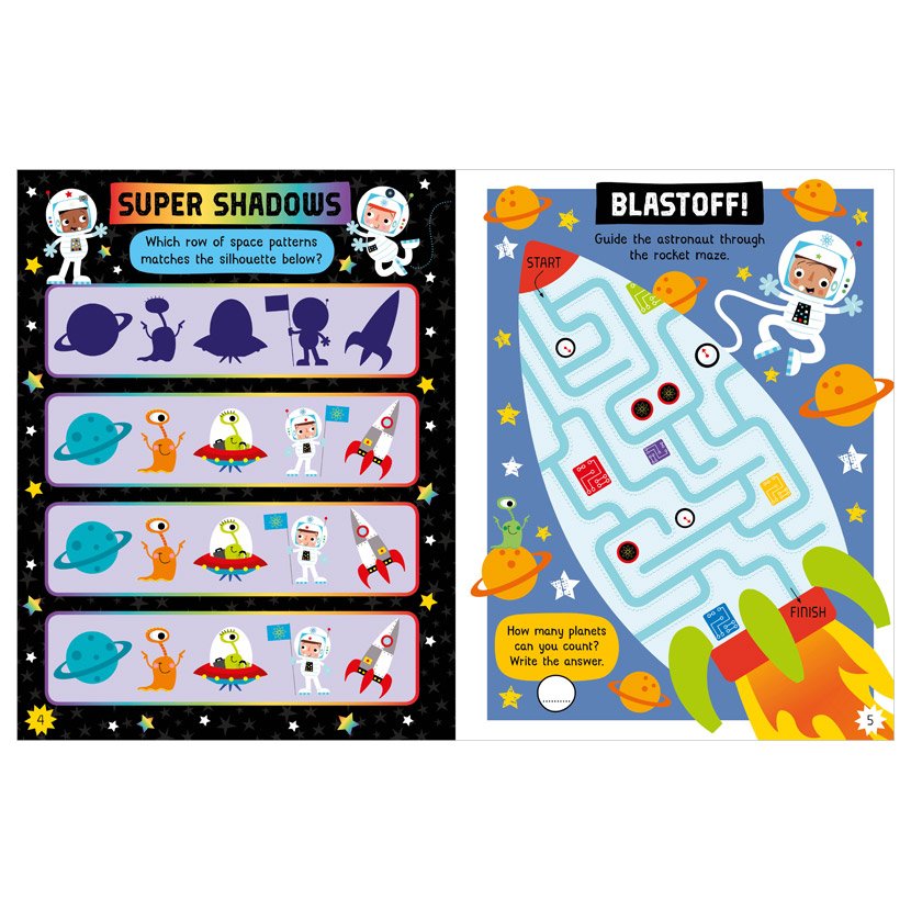 Scratch and Sparkle Space Activity Book