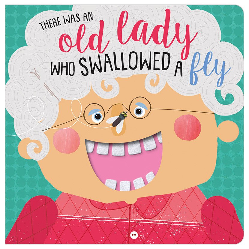 First Spread of There Was an Old Lady Who Swallowed a Fly (9781789472745)