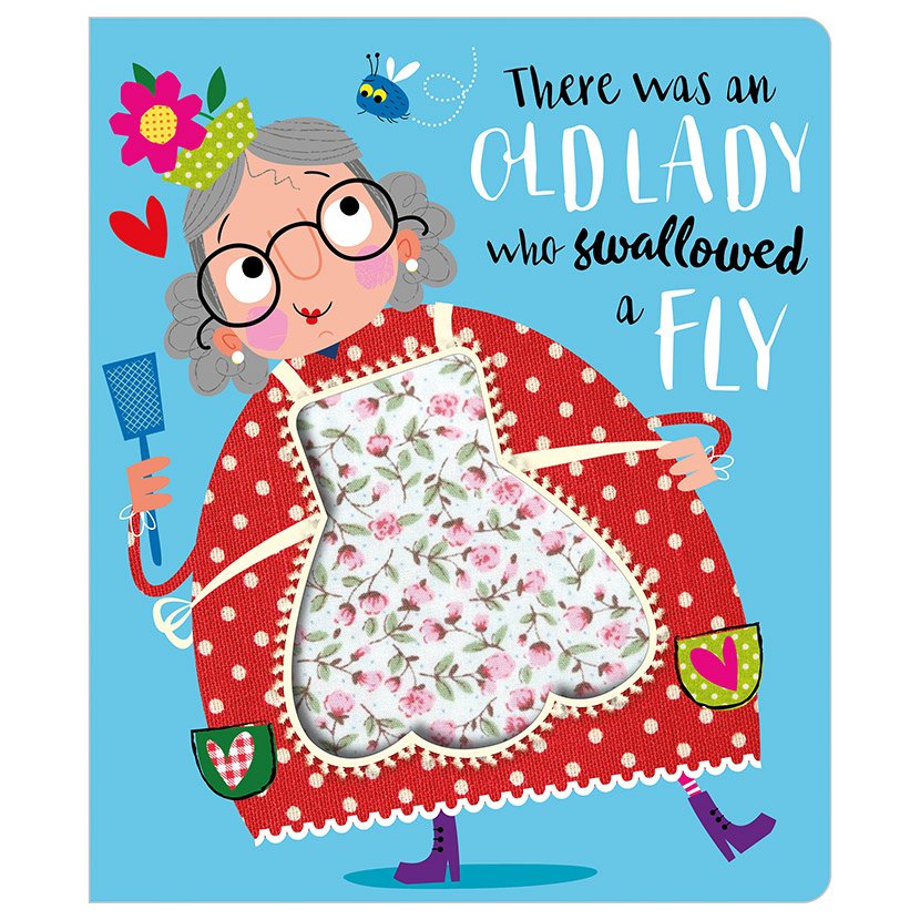 First Spread of There Was an Old Lady Who Swallowed a Fly (9781789474633)
