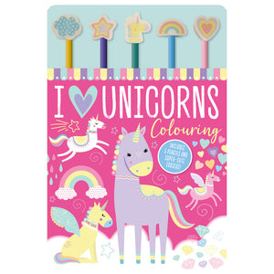 I Love Unicorns Colouring (9781789475227) by Make Believe Ideas