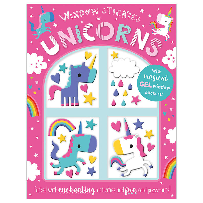 Window Stickies Unicorns Activity Book