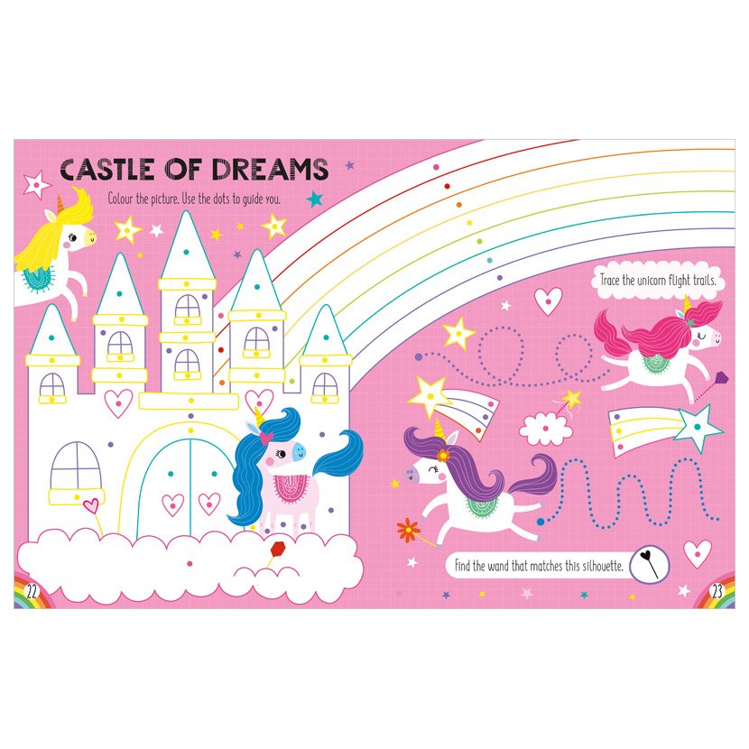 Window Stickies Unicorns Activity Book
