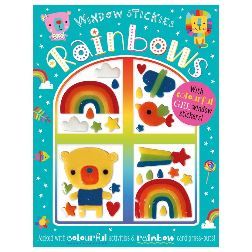 First Spread of Window Stickies Rainbows (9781800581715)