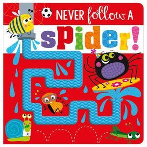 First Spread of Never Follow a Spider! (9781800581357)