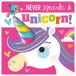 First Spread of Never Squish a Unicorn! (9781800581340)