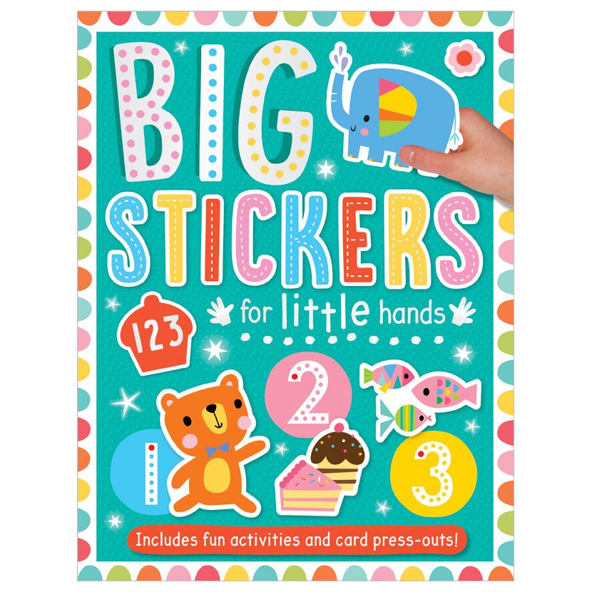 First Spread of Big Stickers for Little Hands 123 (9781800581807)